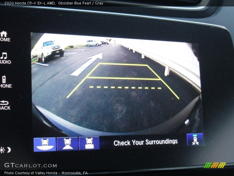 Obsidian Blue Pearl / Gray 2020 Honda CR-V EX-L AWD