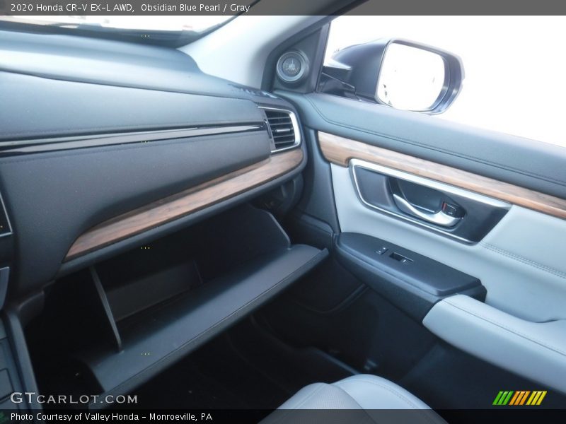 Obsidian Blue Pearl / Gray 2020 Honda CR-V EX-L AWD