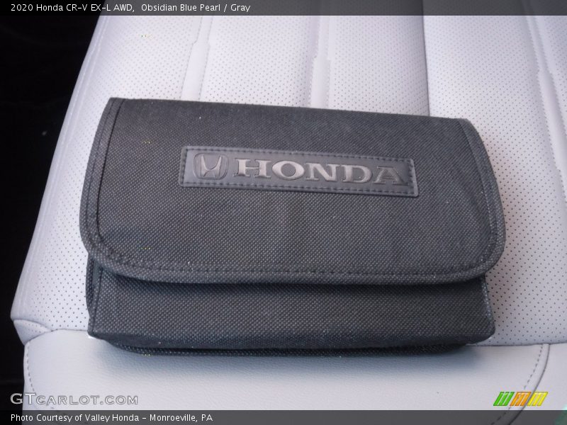 Obsidian Blue Pearl / Gray 2020 Honda CR-V EX-L AWD