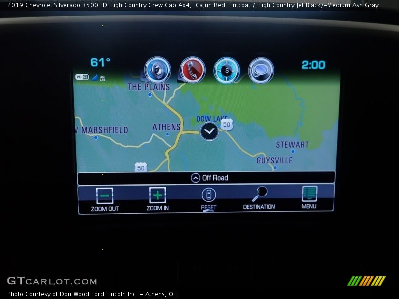 Cajun Red Tintcoat / High Country Jet Black/­Medium Ash Gray 2019 Chevrolet Silverado 3500HD High Country Crew Cab 4x4