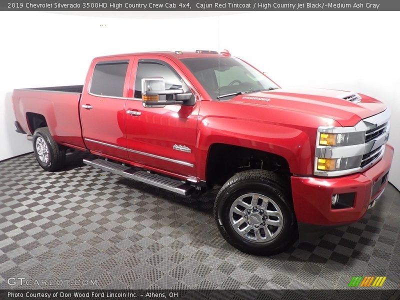Cajun Red Tintcoat / High Country Jet Black/­Medium Ash Gray 2019 Chevrolet Silverado 3500HD High Country Crew Cab 4x4