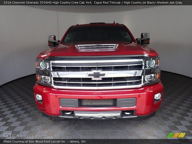 Cajun Red Tintcoat / High Country Jet Black/­Medium Ash Gray 2019 Chevrolet Silverado 3500HD High Country Crew Cab 4x4