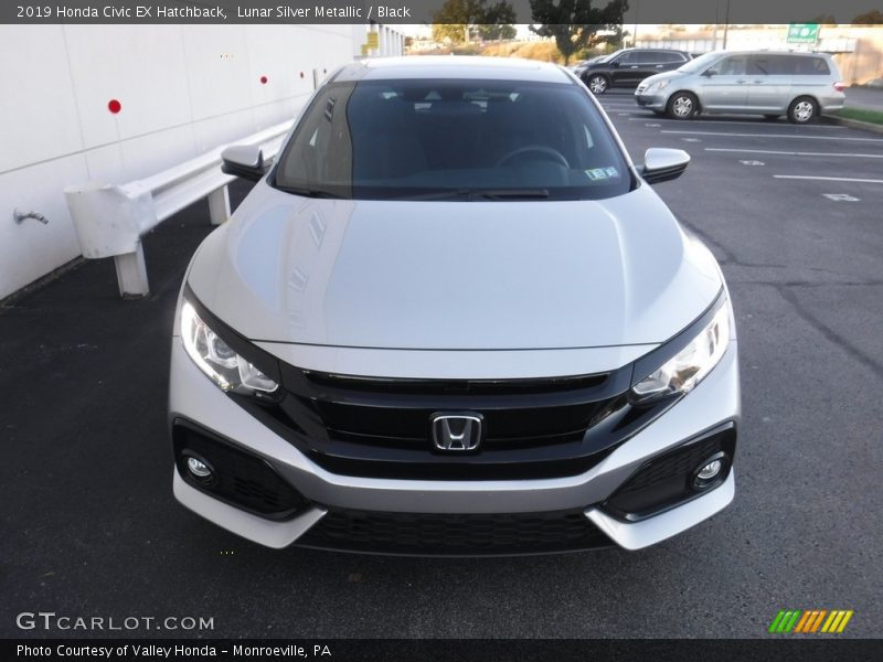 Lunar Silver Metallic / Black 2019 Honda Civic EX Hatchback