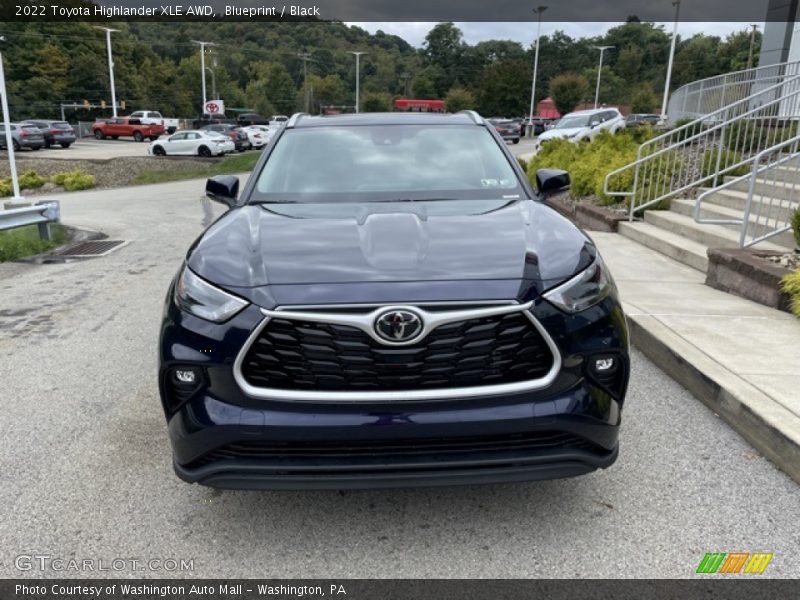 Blueprint / Black 2022 Toyota Highlander XLE AWD