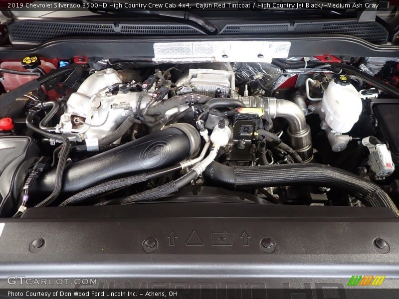 Cajun Red Tintcoat / High Country Jet Black/­Medium Ash Gray 2019 Chevrolet Silverado 3500HD High Country Crew Cab 4x4