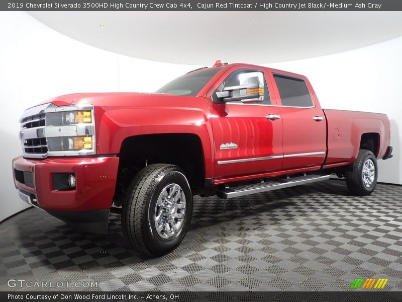 Cajun Red Tintcoat / High Country Jet Black/­Medium Ash Gray 2019 Chevrolet Silverado 3500HD High Country Crew Cab 4x4
