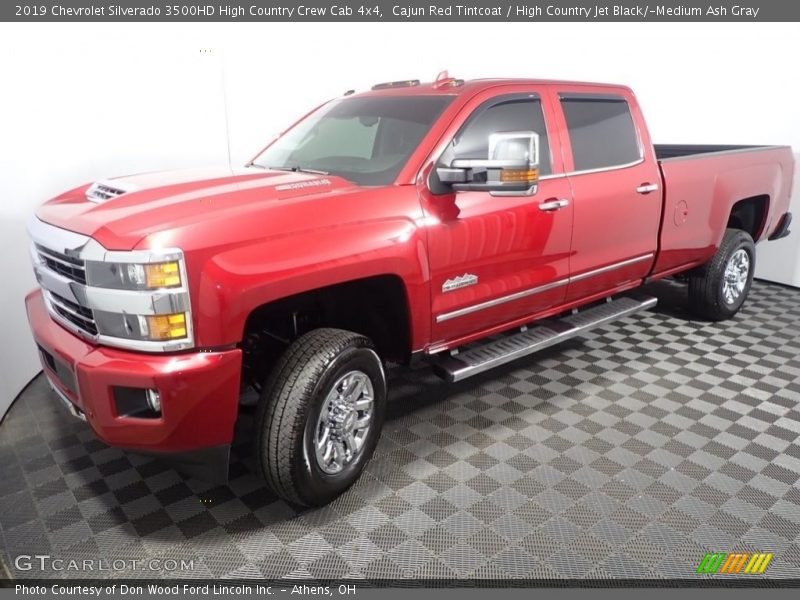 Cajun Red Tintcoat / High Country Jet Black/­Medium Ash Gray 2019 Chevrolet Silverado 3500HD High Country Crew Cab 4x4