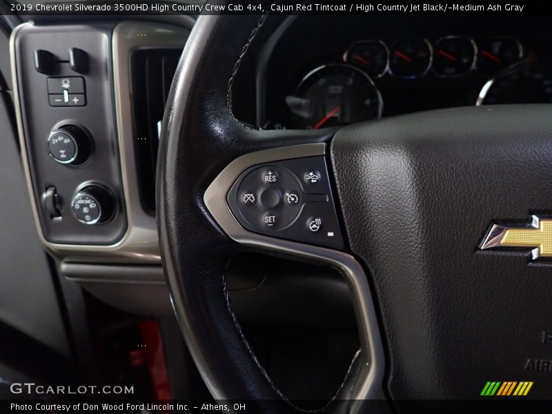 Cajun Red Tintcoat / High Country Jet Black/­Medium Ash Gray 2019 Chevrolet Silverado 3500HD High Country Crew Cab 4x4