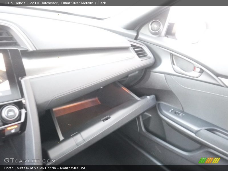 Lunar Silver Metallic / Black 2019 Honda Civic EX Hatchback