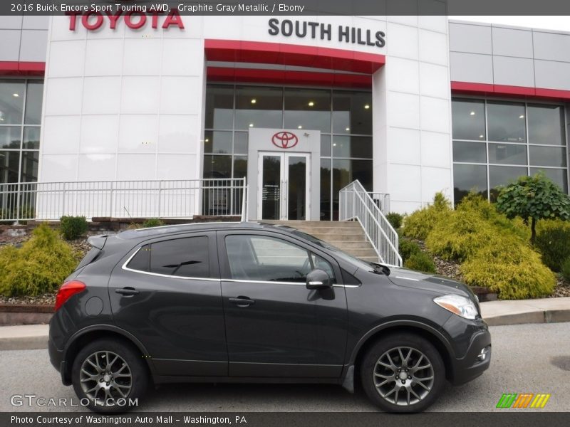 Graphite Gray Metallic / Ebony 2016 Buick Encore Sport Touring AWD