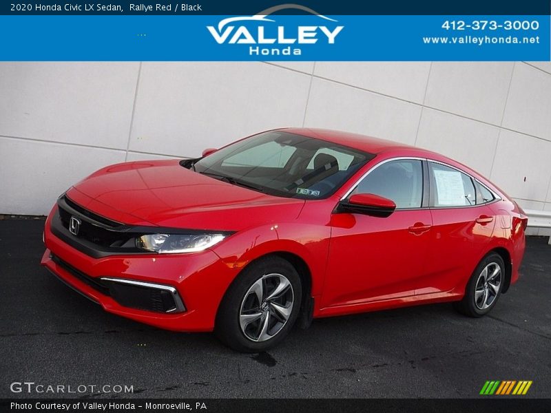 Rallye Red / Black 2020 Honda Civic LX Sedan