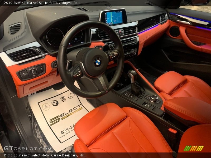 Jet Black / Magma Red 2019 BMW X2 xDrive28i