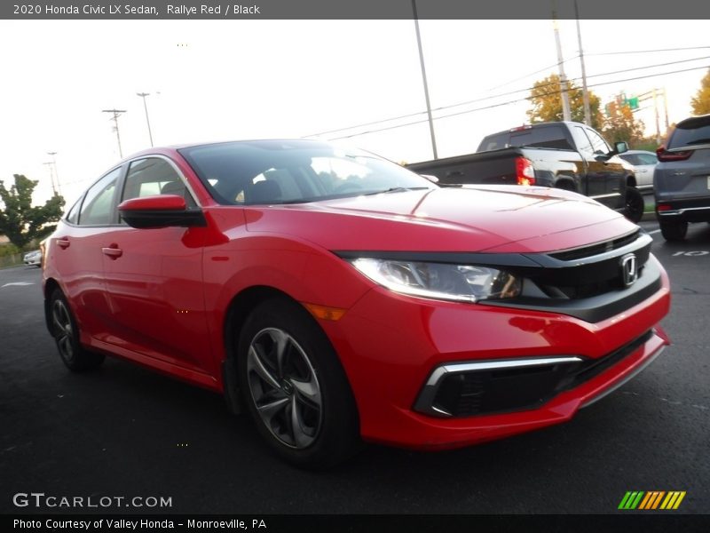 Rallye Red / Black 2020 Honda Civic LX Sedan