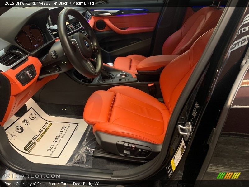 Jet Black / Magma Red 2019 BMW X2 xDrive28i