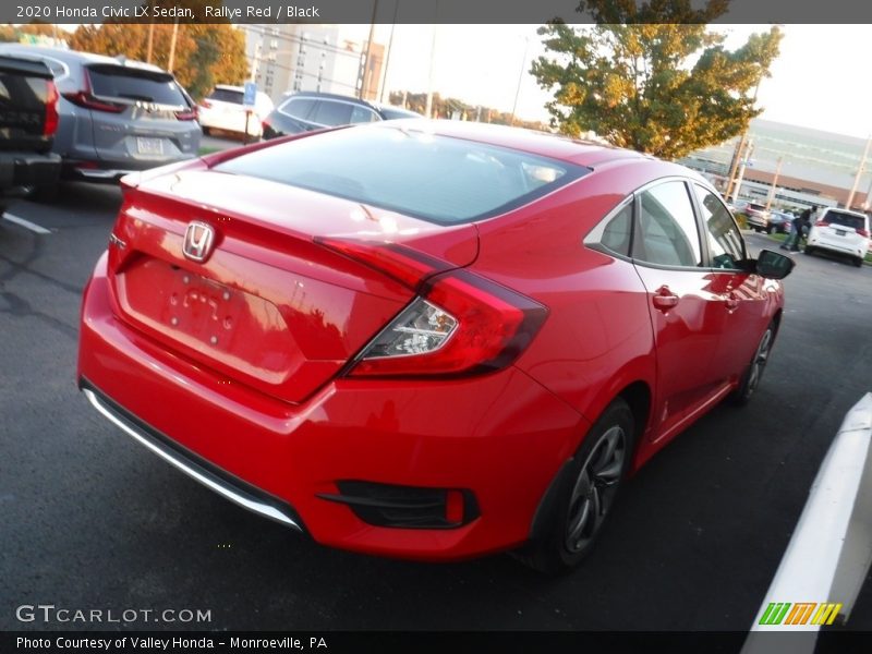 Rallye Red / Black 2020 Honda Civic LX Sedan