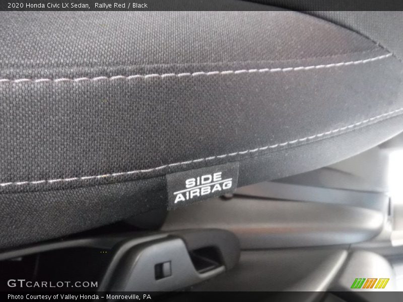 Rallye Red / Black 2020 Honda Civic LX Sedan