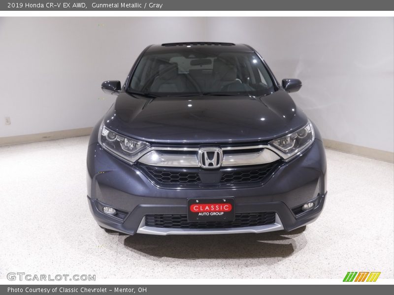 Gunmetal Metallic / Gray 2019 Honda CR-V EX AWD