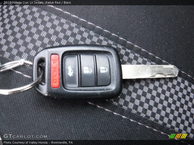 Rallye Red / Black 2020 Honda Civic LX Sedan