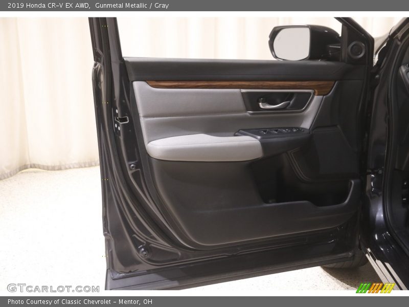 Gunmetal Metallic / Gray 2019 Honda CR-V EX AWD