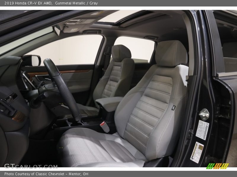 Gunmetal Metallic / Gray 2019 Honda CR-V EX AWD