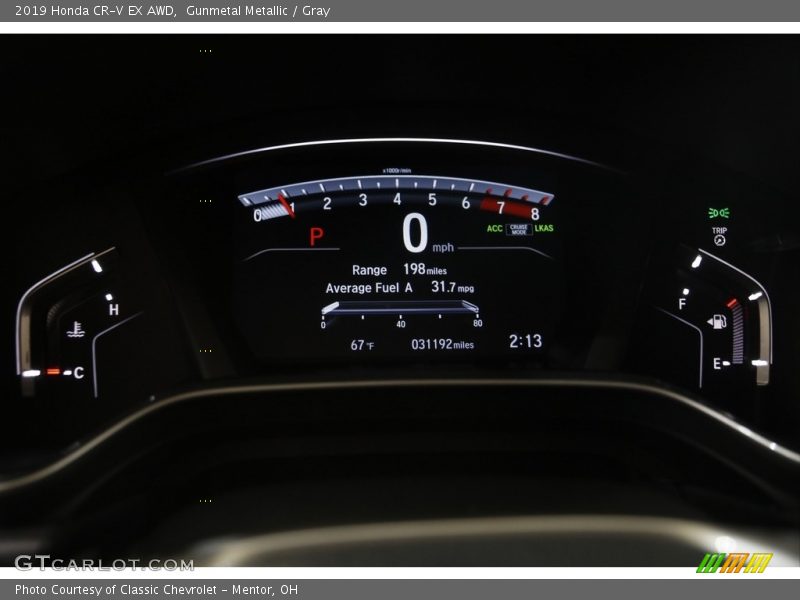 Gunmetal Metallic / Gray 2019 Honda CR-V EX AWD