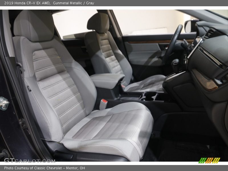 Gunmetal Metallic / Gray 2019 Honda CR-V EX AWD