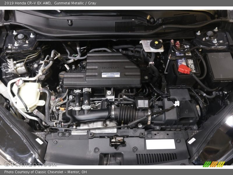 Gunmetal Metallic / Gray 2019 Honda CR-V EX AWD