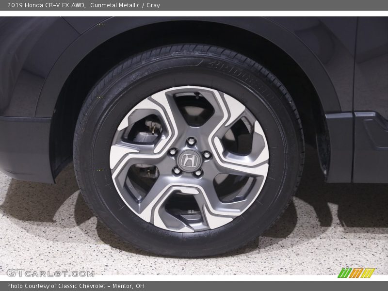 Gunmetal Metallic / Gray 2019 Honda CR-V EX AWD