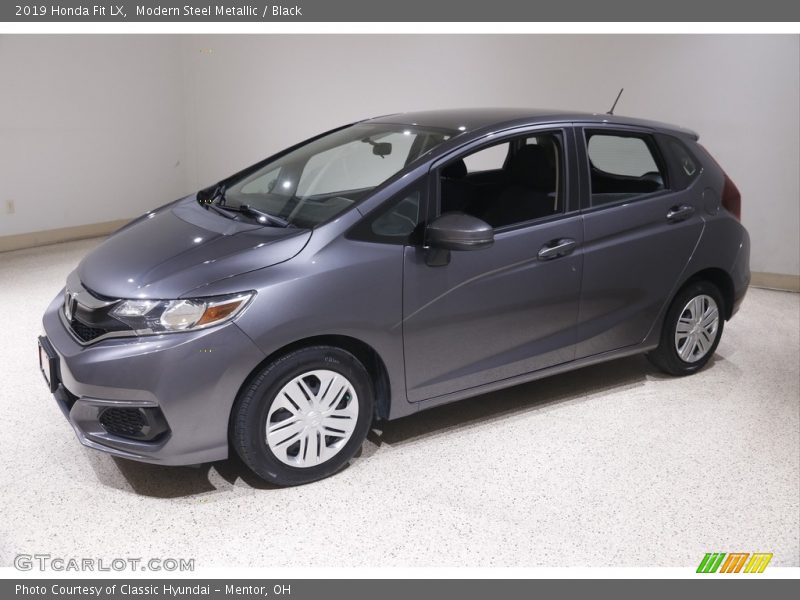 Modern Steel Metallic / Black 2019 Honda Fit LX