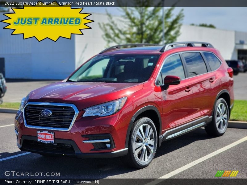 Crimson Red Pearl / Slate Black 2022 Subaru Ascent Limited
