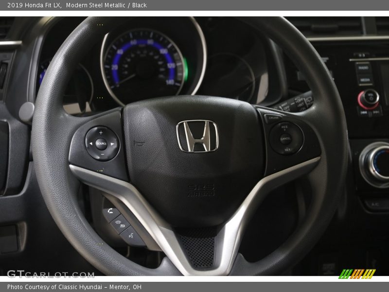 Modern Steel Metallic / Black 2019 Honda Fit LX