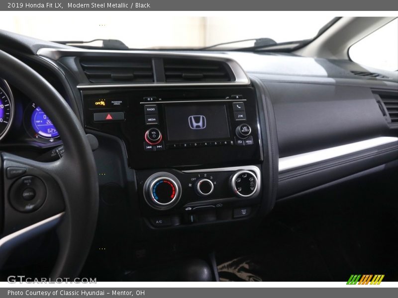 Modern Steel Metallic / Black 2019 Honda Fit LX