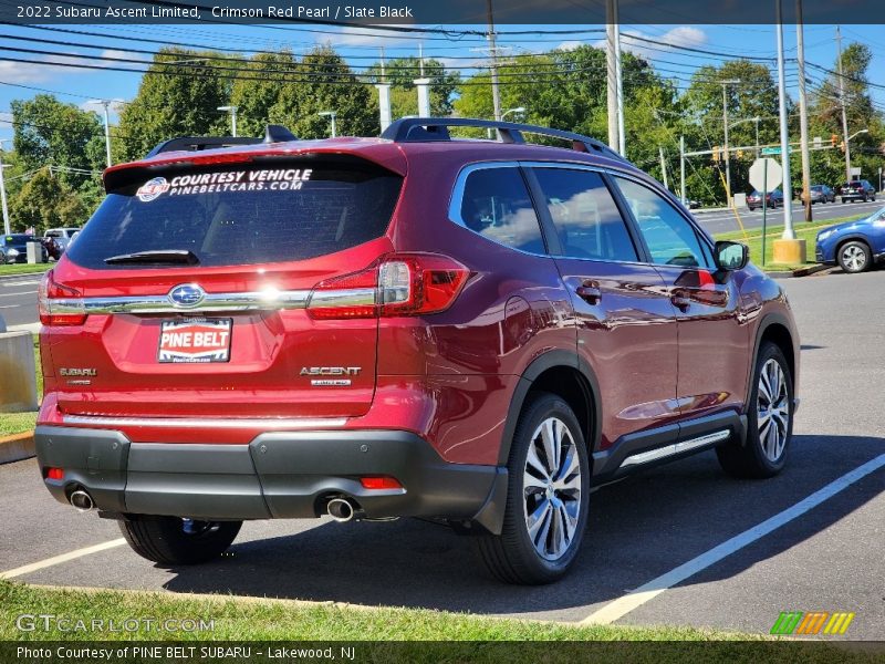 Crimson Red Pearl / Slate Black 2022 Subaru Ascent Limited