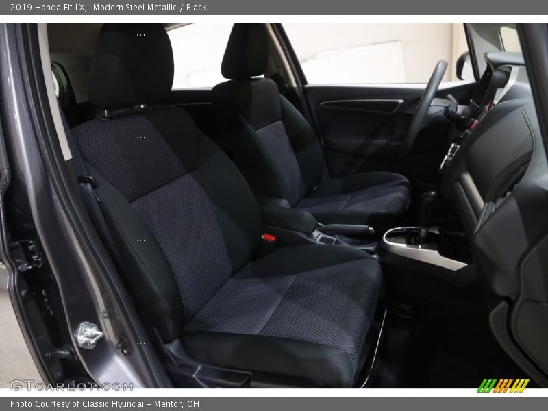 Modern Steel Metallic / Black 2019 Honda Fit LX