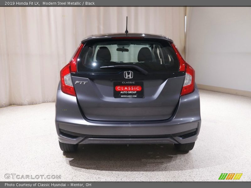 Modern Steel Metallic / Black 2019 Honda Fit LX