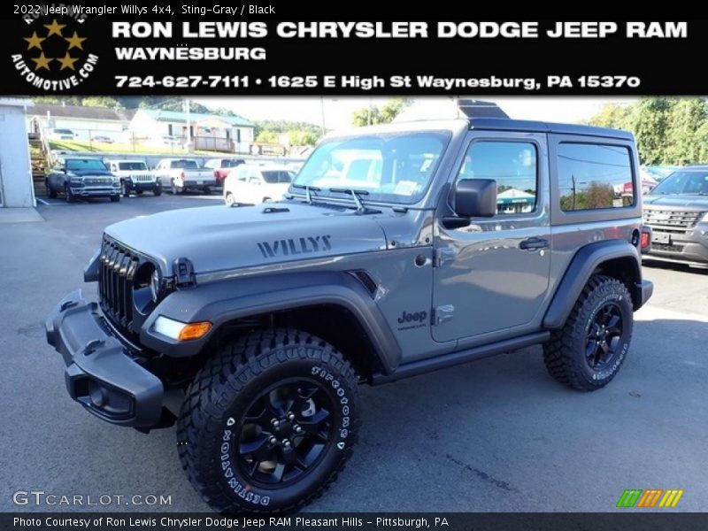 Sting-Gray / Black 2022 Jeep Wrangler Willys 4x4