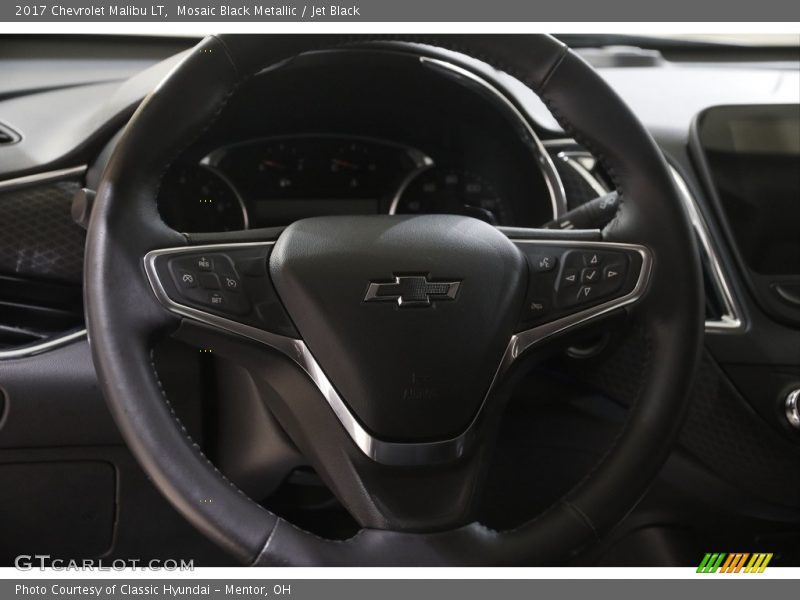 Mosaic Black Metallic / Jet Black 2017 Chevrolet Malibu LT