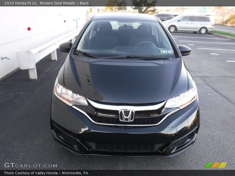 Modern Steel Metallic / Black 2019 Honda Fit LX