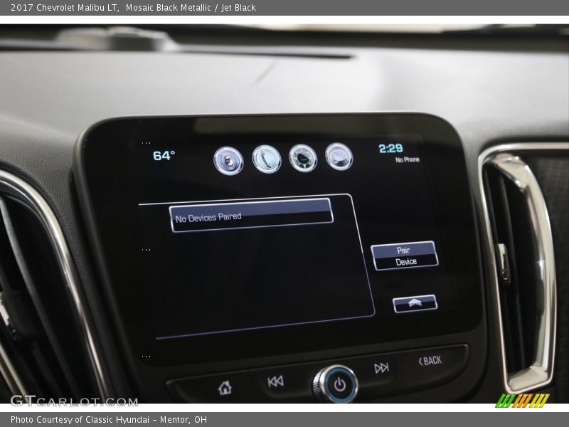 Mosaic Black Metallic / Jet Black 2017 Chevrolet Malibu LT