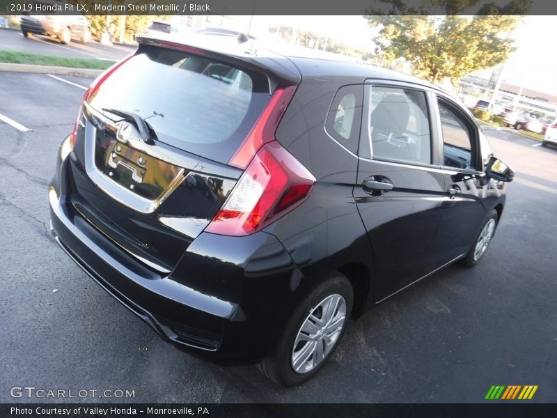 Modern Steel Metallic / Black 2019 Honda Fit LX