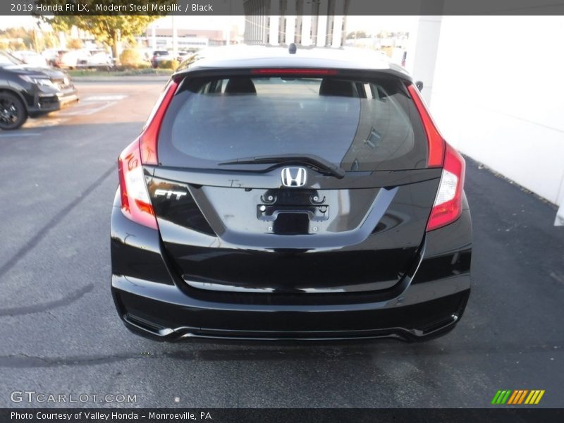 Modern Steel Metallic / Black 2019 Honda Fit LX
