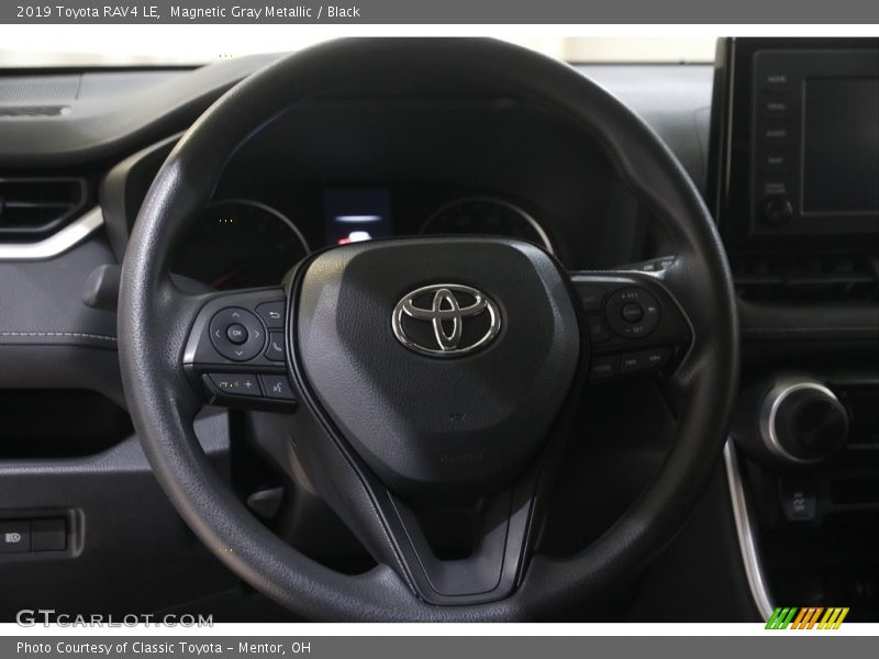 Magnetic Gray Metallic / Black 2019 Toyota RAV4 LE