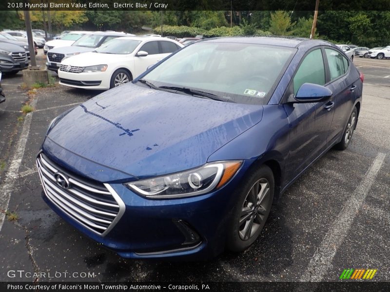 Electric Blue / Gray 2018 Hyundai Elantra Value Edition