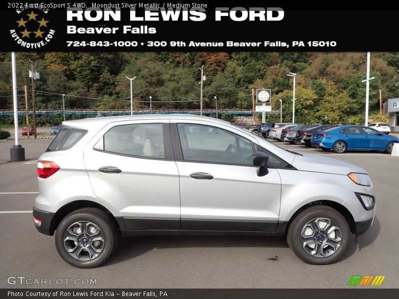 Moondust Silver Metallic / Medium Stone 2022 Ford EcoSport S 4WD