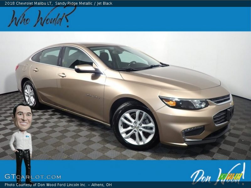 Sandy Ridge Metallic / Jet Black 2018 Chevrolet Malibu LT