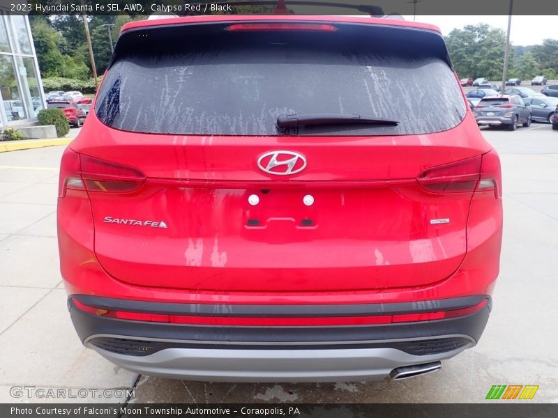 Calypso Red / Black 2023 Hyundai Santa Fe SEL AWD