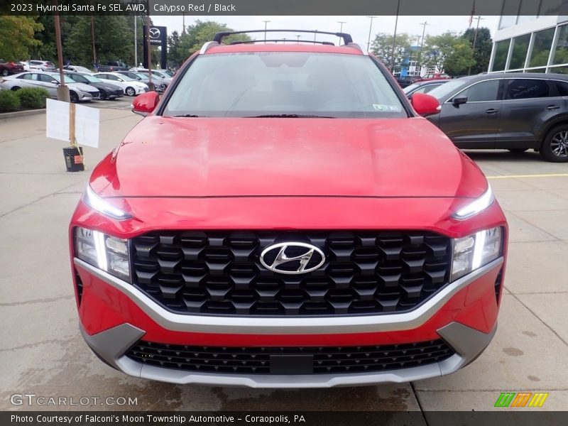 Calypso Red / Black 2023 Hyundai Santa Fe SEL AWD