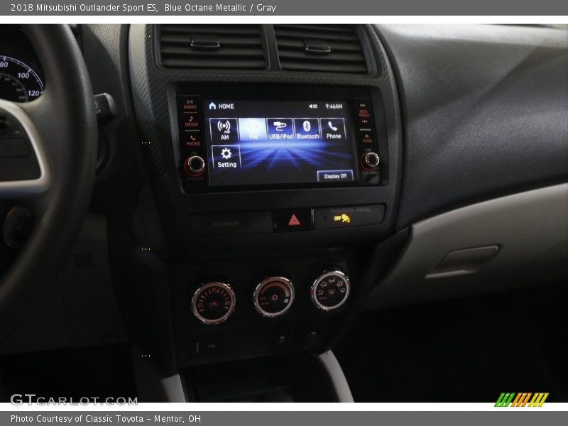 Blue Octane Metallic / Gray 2018 Mitsubishi Outlander Sport ES