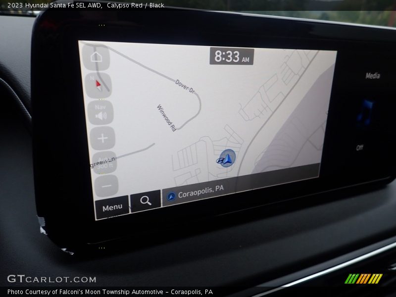 Calypso Red / Black 2023 Hyundai Santa Fe SEL AWD