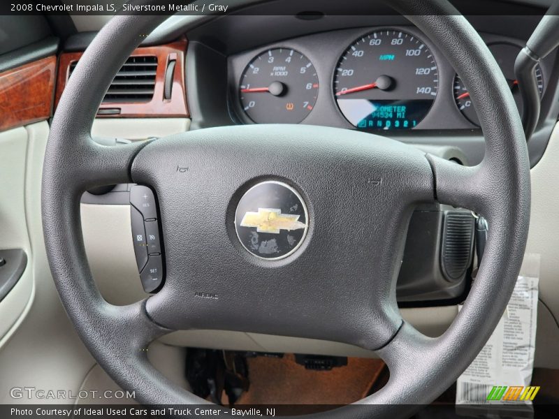 Silverstone Metallic / Gray 2008 Chevrolet Impala LS